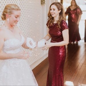 Revelry Sequin Bridesmaid Dress